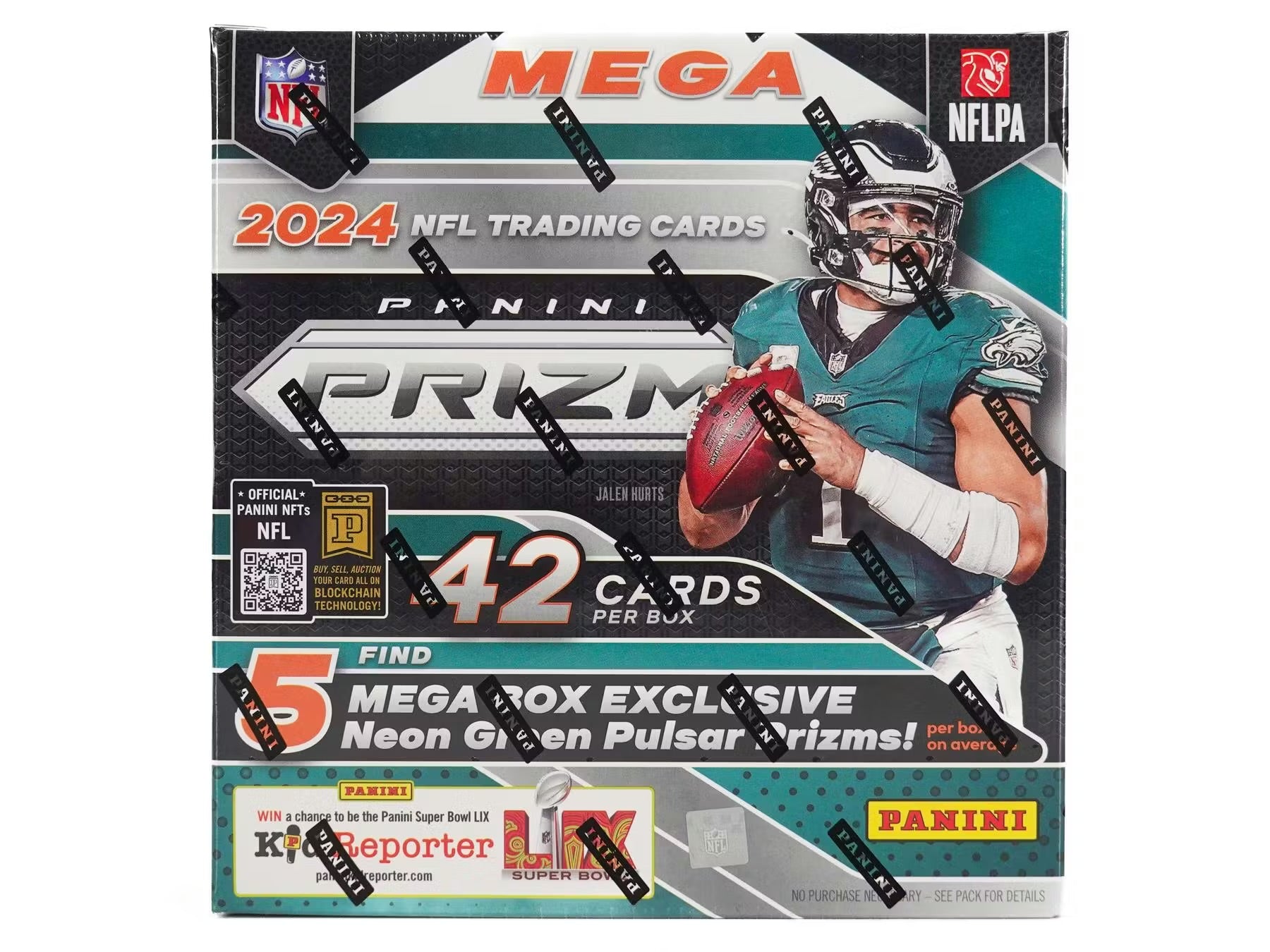 2024 Panini Prizm Football Mega Box Neon Green Pulsar