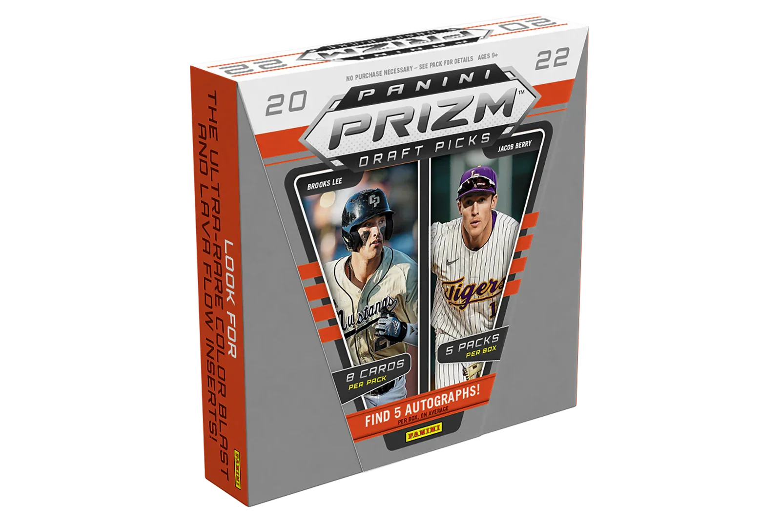 2022 Panini Prizm Collegiate Draft Picks Baseball Hobby 16 Box Case